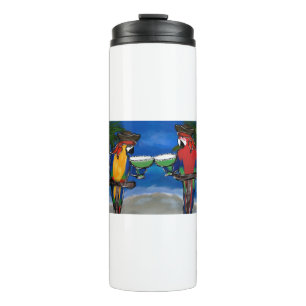 Papageien-Piraten Thermosbecher