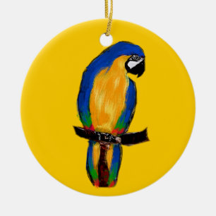 Papageien-Schmuck Keramikornament
