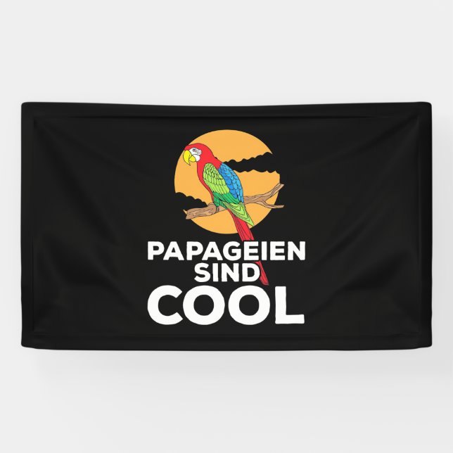 Papageien Sind Cool Banner (Horizontal)