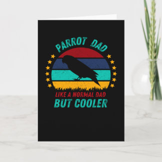 Papageien-Vater - Cooles Vogel-Vater-Geschenk Karte