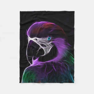 Papageien-Vogel Fleecedecke