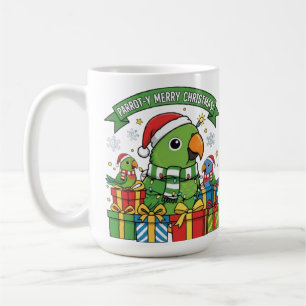 Papageien-Weihnachten – Süßes Festliches Papageien Kaffeetasse