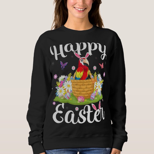 Papageieneier Ostereier Jagen Blumensittich Este Sweatshirt (Vorderseite)