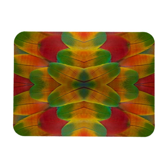 Papageienfeder Magnet (Horizontal)