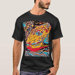 Papageienfisch Blockdruck T-Shirt