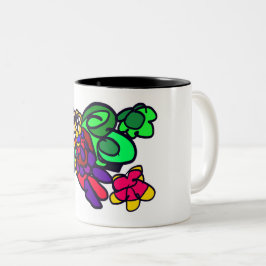 Papageienfreudenwald zweifarbige tasse