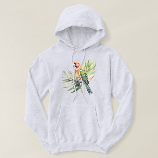 Papageienhemd Hoodie (Design vorne)