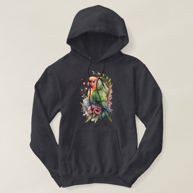 Papageienhemd Hoodie (Design vorne)