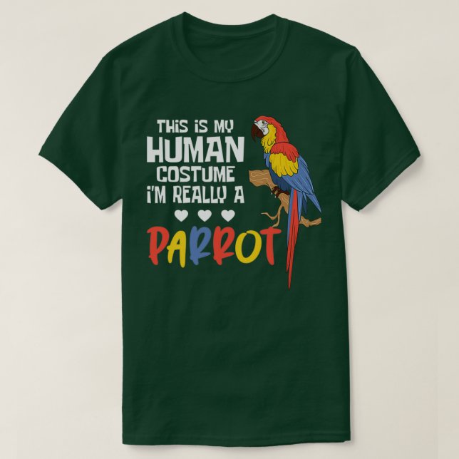 Papageienkostüme T-Shirt (Design vorne)