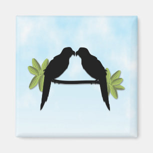 Papageienliebe Magnet