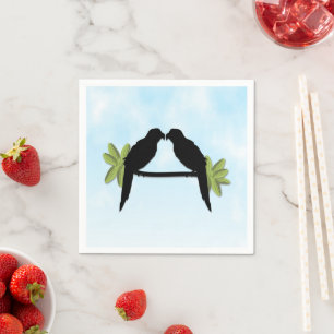 Papageienliebe Serviette