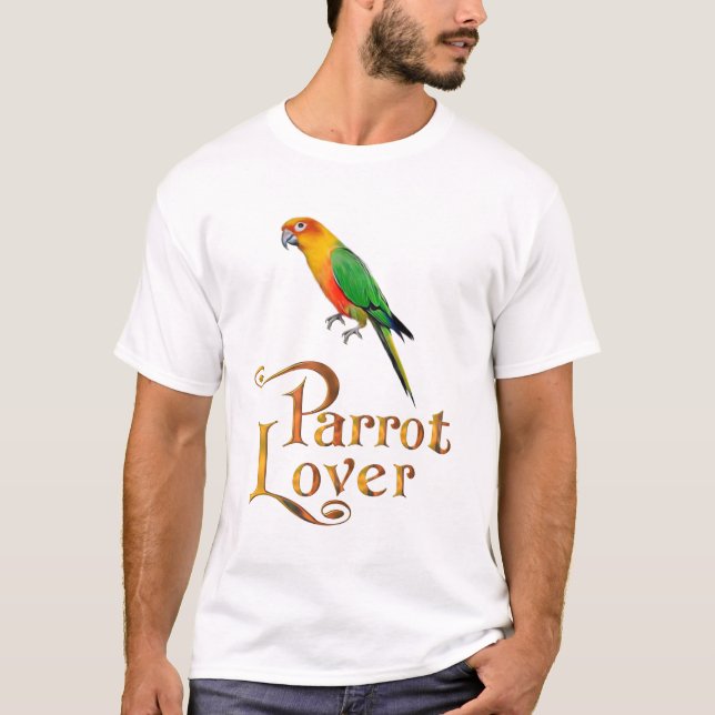 Papageienliebhaber T-Shirt (Vorderseite)