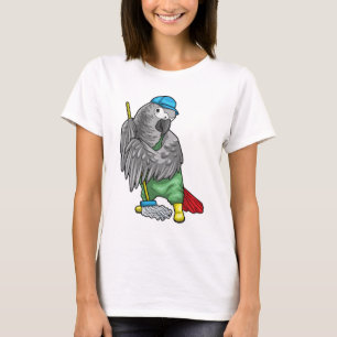 Papageienreiniger Mop Reinigung T-Shirt