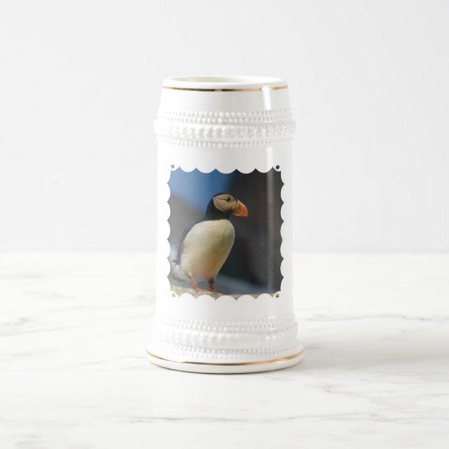 Papageientaucher-Bier Stein Bierglas (Mittel)