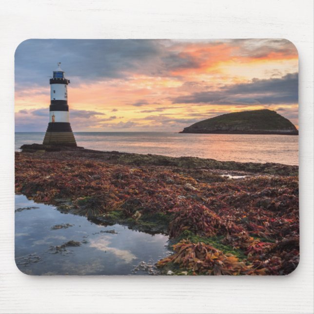 Papageientaucher-Insel des Penmon Mousepad (Vorne)