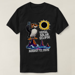 Papageientaucher-Selfie Totale Sonnenfinsternis Is T-Shirt