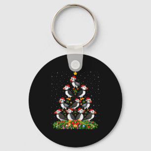 Papageientaucher Vogel Weihnachtsbaum Geschenk Wei Schlüsselanhänger