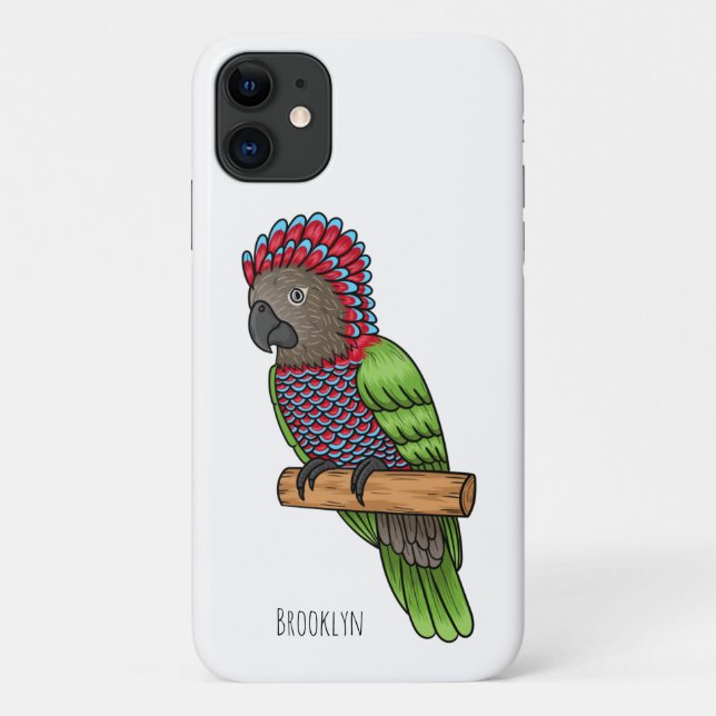 Papageienvogel-Cartoon-Abbildung Case-Mate iPhone Hülle (Rückseite)