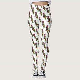 Papageienvogel-Cartoon-Abbildung Leggings