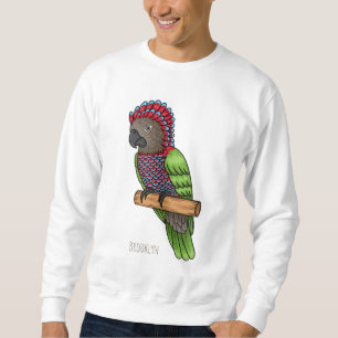 Papageienvogel-Cartoon-Abbildung Sweatshirt