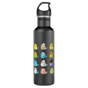 Papageienvögel Edelstahlflasche