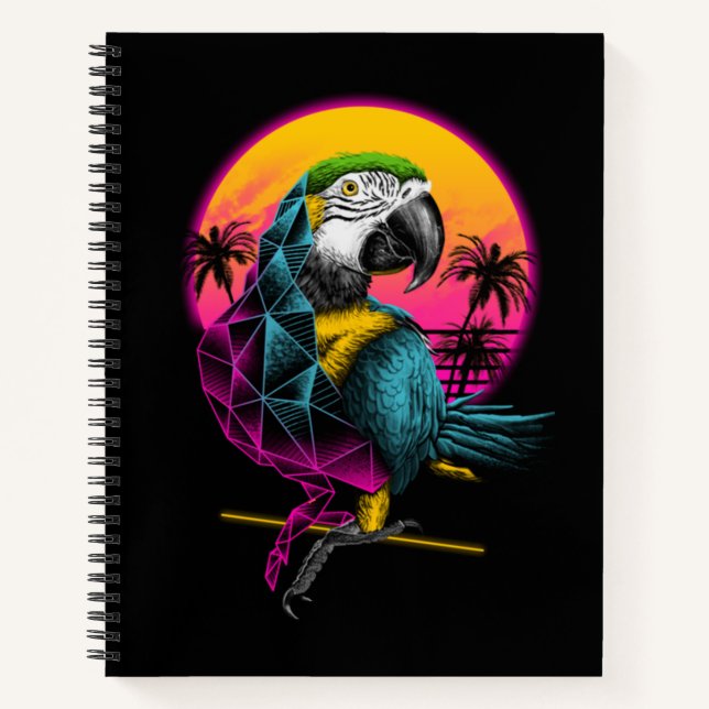 Papageienvögel niedlich notizbuch (Vorderseite)