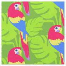 Papageienvogelkunst mit lila Stoff