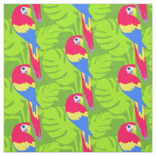 Papageienvogelkunst mit lila Stoff