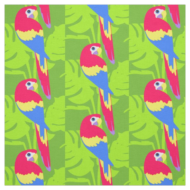 Papageienvogelkunst mit lila Stoff (Muster)