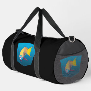 Papageifisch - Designverlauf blauer Hintergrund    Duffle Bag
