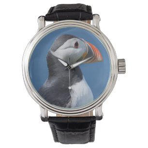 Papageitaucher (Fratercula Arctica) auf Klippe Armbanduhr