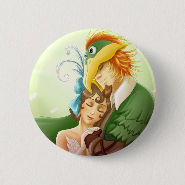 Papageno Papagena Button (Vorderseite)