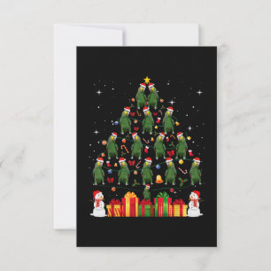 Papagewein Weihnachtsbaum Niedlichen Xmas Geschenk Karte