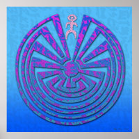 Papago Maze Blue und Lila