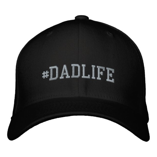PapaLife bestickte FlexFit-Woll-Kapsel Baseballkappe (Vorderseite)