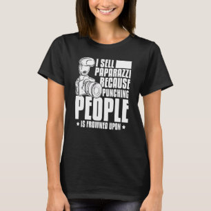 Paparazzi-Fotos Fotograf-Kamera Fotografie T-Shirt