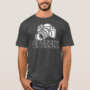 Paparazzi Lustiger Vater Fotograf Retro-Kamera T-Shirt