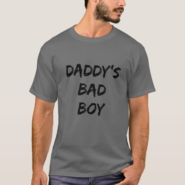 Papa's Bad Boy Quote T-Shirt (Vorderseite)