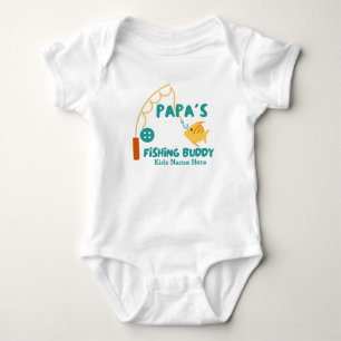 Papa's Fishing Buddy Baby Strampler