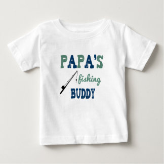 Papa's Fishing Buddy Baby T-Shirt (blau)