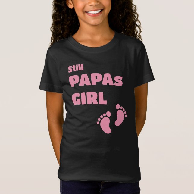 Papas Girl - Footprints T-Shirt (Vorderseite)
