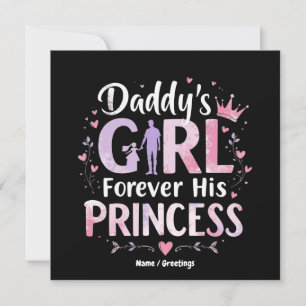 Papa's Girl Forever Seiner Prinzessin Vatertag Ges Einladung