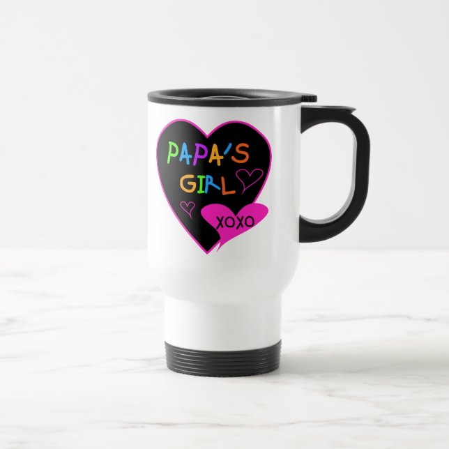 Papa's Girl T-Shirts, Hats, Tasse, Buttons, Kleidu Reisebecher (Rechts)