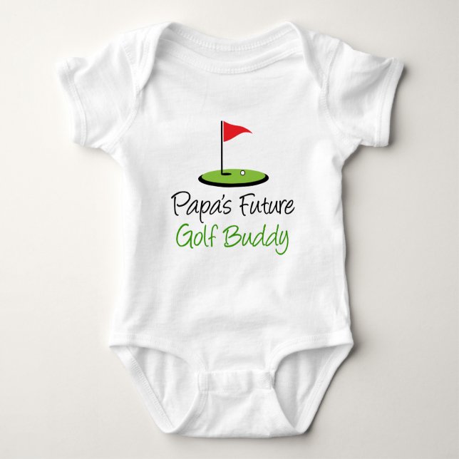 Papas Golf Buddy Baby Strampler (Vorderseite)