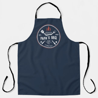 Papas GRILLEN Personalisierte Schürze des Vaters