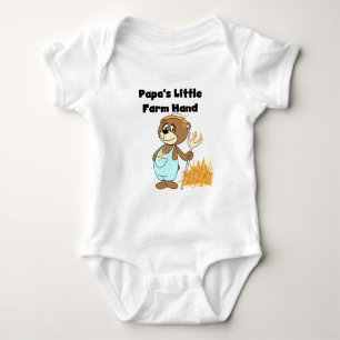 Papas kleine Farmhandgeschenke und -geschenke Baby Strampler