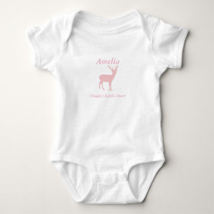 Papa's kleine Liebling Girl Deer Outfit Baby Strampler