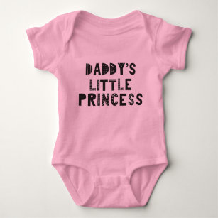 Papa's kleine Prinzessin Custom Niedlich Girl Pink Baby Strampler