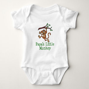 Papas kleiner Affe Baby Strampler