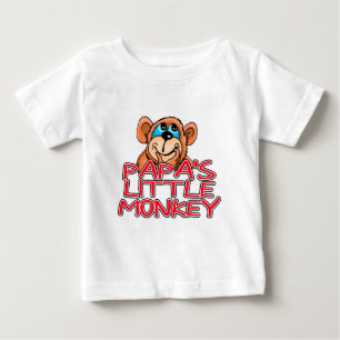 Papas kleiner Affe Baby T-shirt